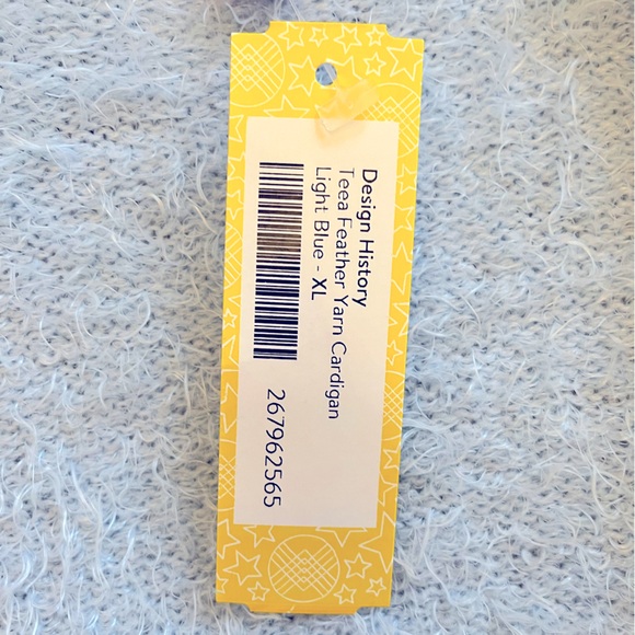 Soft fuzzy open front cardigan sweater by Design History Girls. - Picture 4 of 10